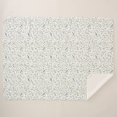 Pretty Blue Birds   シェルパブランケット (正面(横))