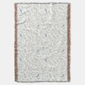 Pretty Blue Birds   スローブランケット (正面縦)