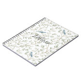 Pretty Blue Birds Believe ノートブック (左側)