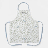 Pretty Blue Birds Dream エプロン (正面)