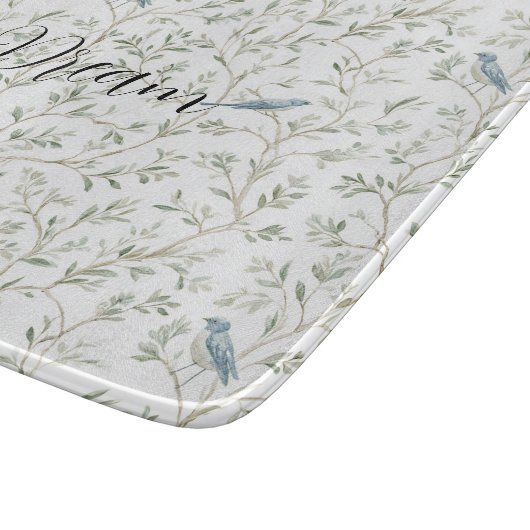 Pretty Blue Birds Dream カッティングボード (角)