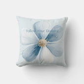 Pretty Blue Flower クッション (正面)