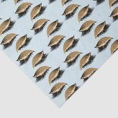 Pretty Blue Girly Gold Glam Glitter Eyelashes 薄葉紙 (詳細)