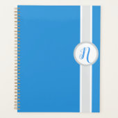 Pretty Blue Monogram Planner プランナー手帳 (正面)