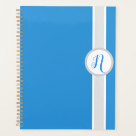 Pretty Blue Monogram Planner プランナー手帳