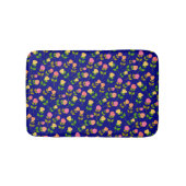 Pretty Blue Rose Pattern バスマット (正面)