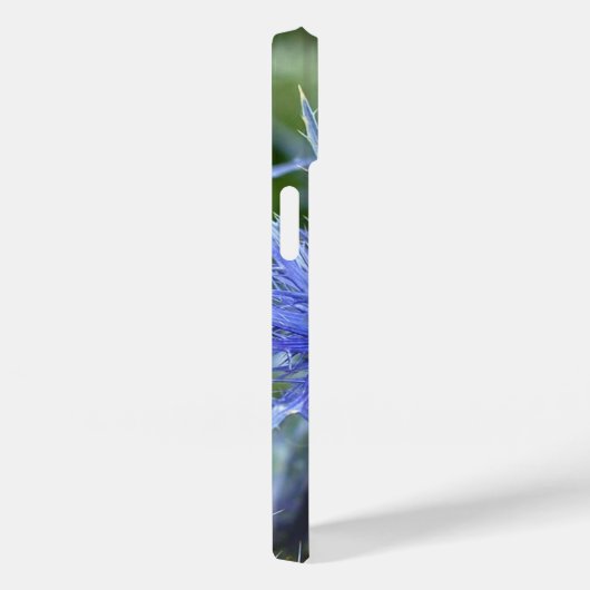 Pretty Blue Sea Holly Thistle Monogram Case-Mate iPhoneケース (裏面 / 右)