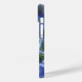 Pretty Blue Sea Holly Thistle Monogram Case-Mate iPhoneケース (裏面 / 左)