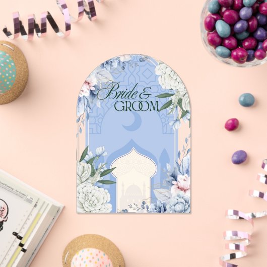 Pretty Blue wedding and festival アクリル招待状 (インサイチュ (お祝い))