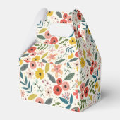 Pretty Blush Pink Floral Botanical Monogram  フェイバーボックス (裏面サイド)