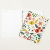 Pretty Blush Pink Floral Botanical Monogram  プランナー手帳 (ディスプレー)