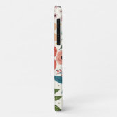 Pretty Blush Pink Floral Botanical Monogram  Case-Mate iPhoneケース (裏面/左)