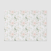 Pretty Blush Pink Floral Wedding 薄葉紙 (正面)