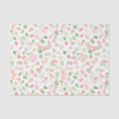 Pretty Blush Pink Mint Flower Petals Birthday 薄葉紙 (正面)