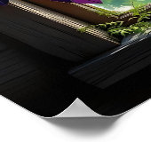 Pretty Boho Purple Dreamcatcher in Window ポスター (角)