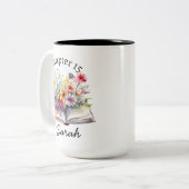 Pretty Bookworm Coffee Mug  ツートーンマグカップ (正面左)