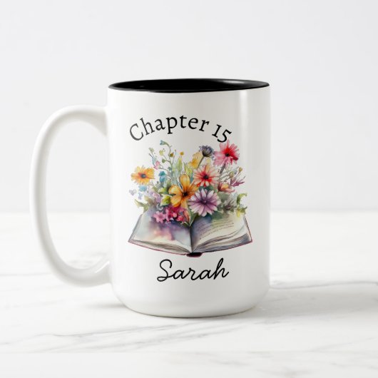 Pretty Bookworm Coffee Mug  ツートーンマグカップ (左)