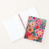 Pretty Botanical Stylish Floral Dot Journal ノートブック (内部)