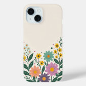 Pretty Bottom Border Flowers Case-Mate iPhoneケース (裏面)