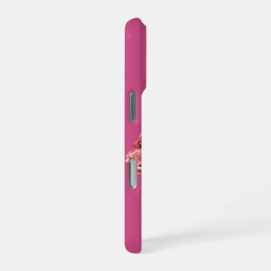 Pretty Bouquet of Pink Roses iPhoneケース (右側面)