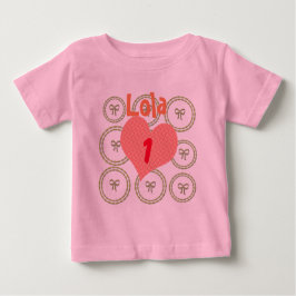 Pretty Bow Holiday Baby 誕生日ギフト ベビーTシャツ