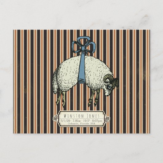 Pretty Bow Sheep™ Collection - ポストカード (正面)
