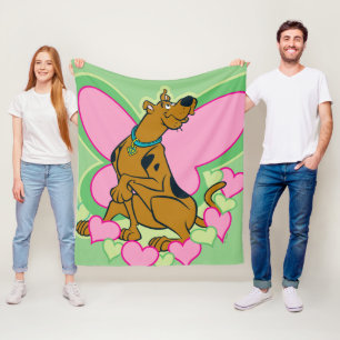 Pretty Butterfly Scooby-Doo フリースブランケット
