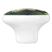 Pretty Cactus White Flowers セラミックノブ (側面)