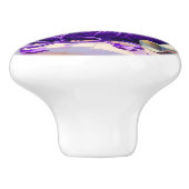 Pretty Cat with Purple Flowers and Yarn   セラミックノブ (側面)