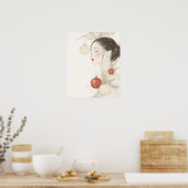 Pretty Christmas Lady  ポスター (キッチン)