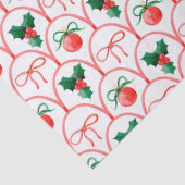 Pretty Christmas Watercolor Ornaments & Holly  薄葉紙 (詳細)