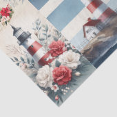 Pretty Coastal Christmas Lighthouse Collage  薄葉紙 (詳細)