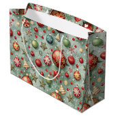 PRETTY COLOFUL CHRISTMAS ORNAMENTS ラージペーパーバッグ (裏面アングル)