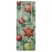 PRETTY COLOFUL CHRISTMAS ORNAMENTS ワインギフトバッグ (正面)