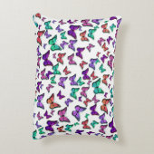 Pretty Colorful Butterflies Pattern アクセントクッション (裏面(縦))