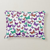 Pretty Colorful Butterflies Pattern アクセントクッション (裏面)