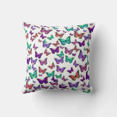 Pretty Colorful Butterflies Pattern クッション (裏面)