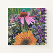 Pretty Colorful Flower Market Notes ノートブック (裏面)