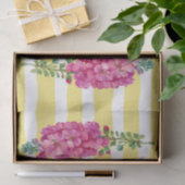 Pretty colorful yellow stripes Botanical Decoupage 薄葉紙 (ギフト)
