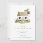 Pretty Cottage & Wildflowers Moving 案内状 (正面)