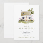 Pretty Cottage & Wildflowers Moving 案内状 (正面/裏面)
