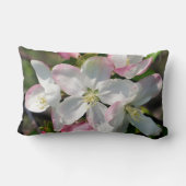 Pretty Crabapple Spring Flower Blossoms Close Up   ランバークッション (裏面)