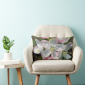 Pretty Crabapple Spring Flower Blossoms Close Up   ランバークッション (椅子)