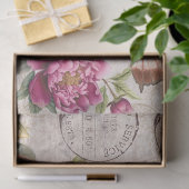 Pretty cute kitty cats sitting Botanical rustic 薄葉紙 (ギフト)