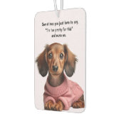 Pretty Dachshund カーエアーフレッシュナー (左)