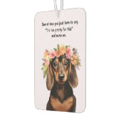 Pretty Dachshund カーエアーフレッシュナー (左)