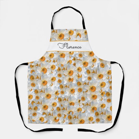Pretty Daffodil Thank You エプロン (正面)
