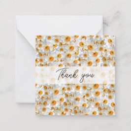 Pretty Daffodil Thank You ノートカード