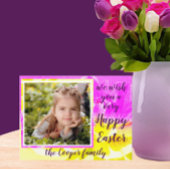 Pretty Dahlia Photo Frame Easter Postcard ポストカード