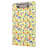 Pretty Dainty Cute Floral on Pastel Yellow クリップボード (左)